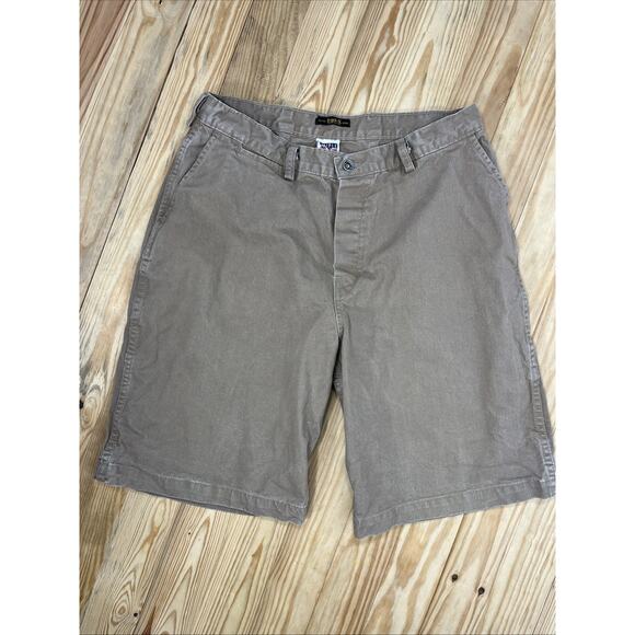 Vtg Triple X By Lucky Brand Army Model Utility Trouser Shorts Made In USA Sz 34 - Picture 1 of 6